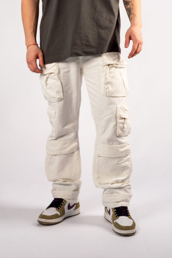 Pantalone Uomo Cargo - BIANCO